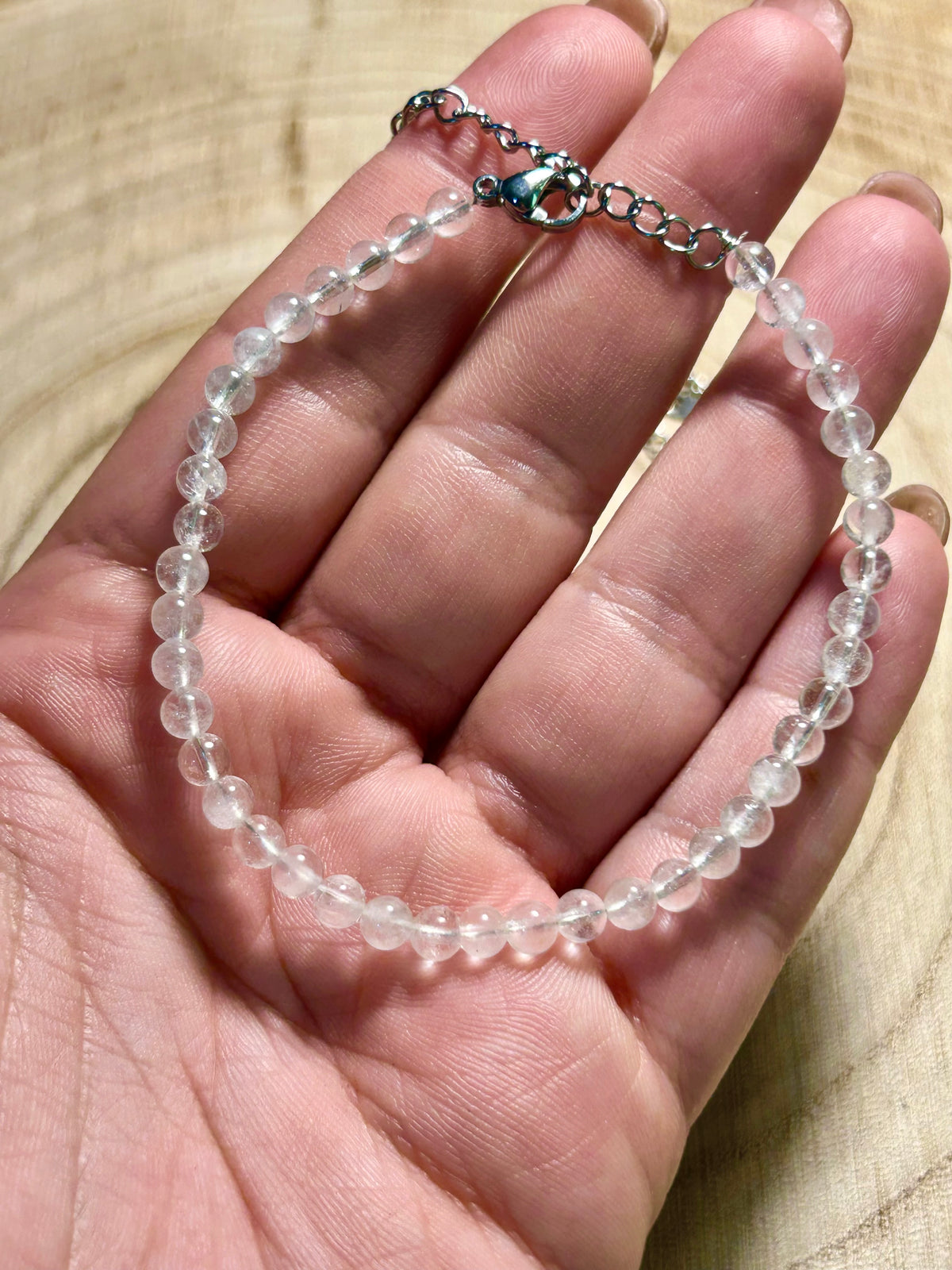 Bracciale in quarzo ialino