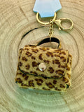 Portachiavi borsetta beige
