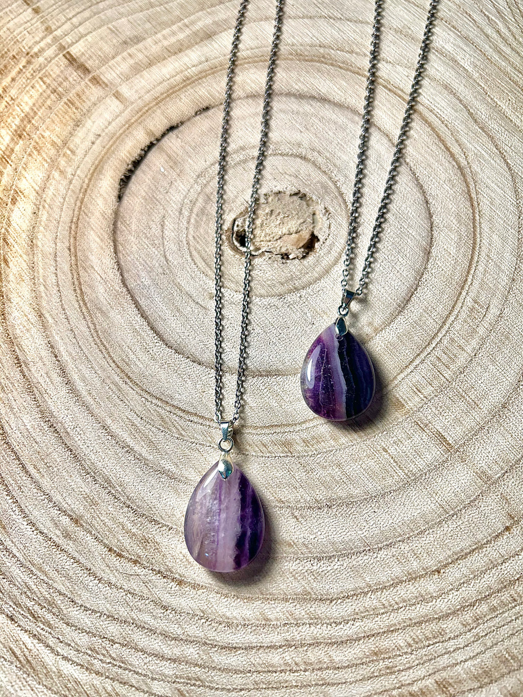 Ciondolo in fluorite