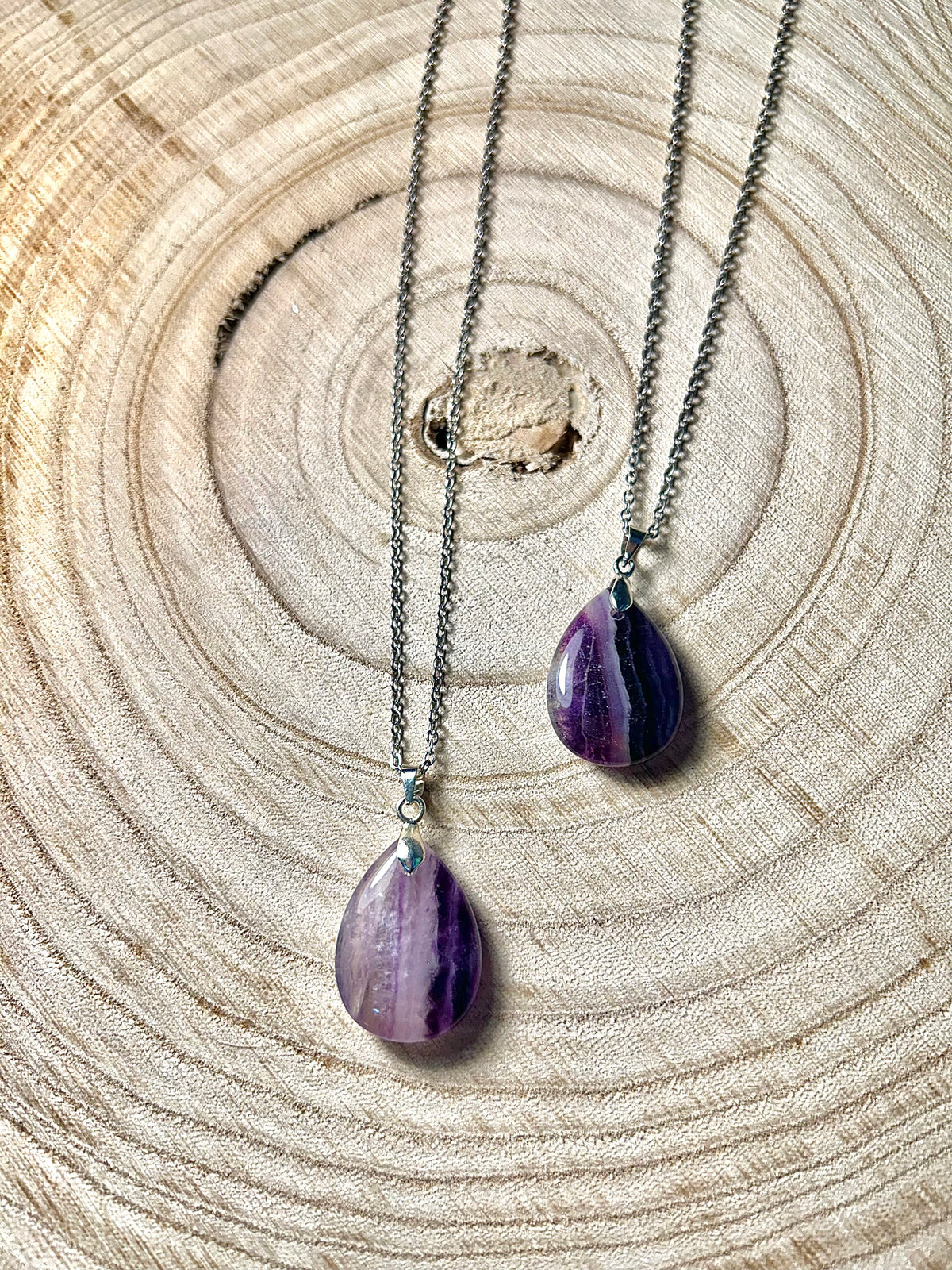 Ciondolo in fluorite