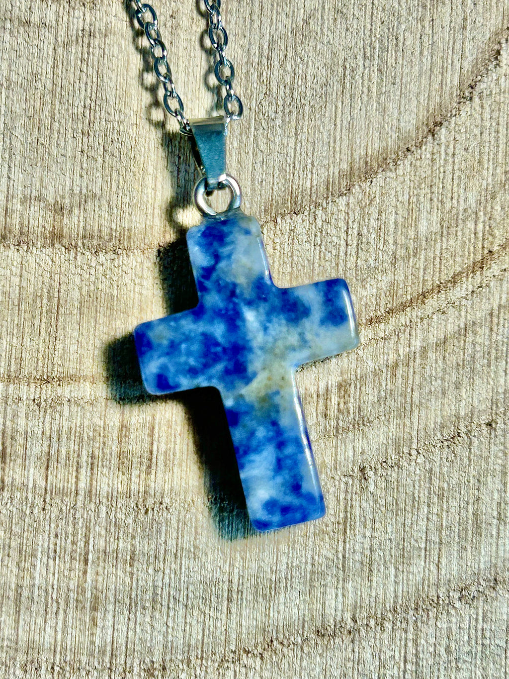 Ciondolo in diaspro blu
