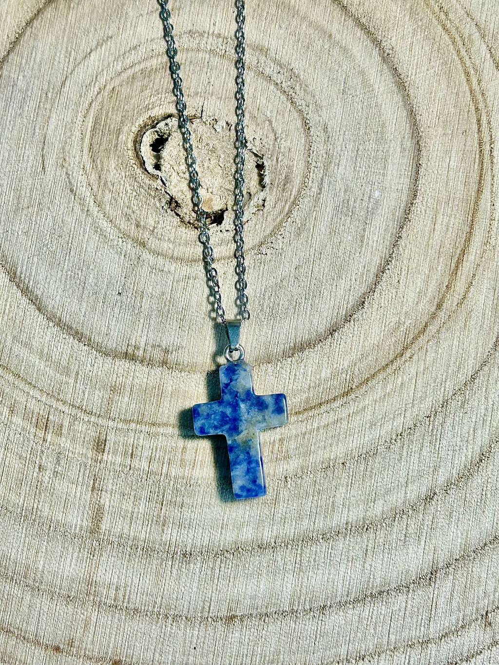 Ciondolo in diaspro blu