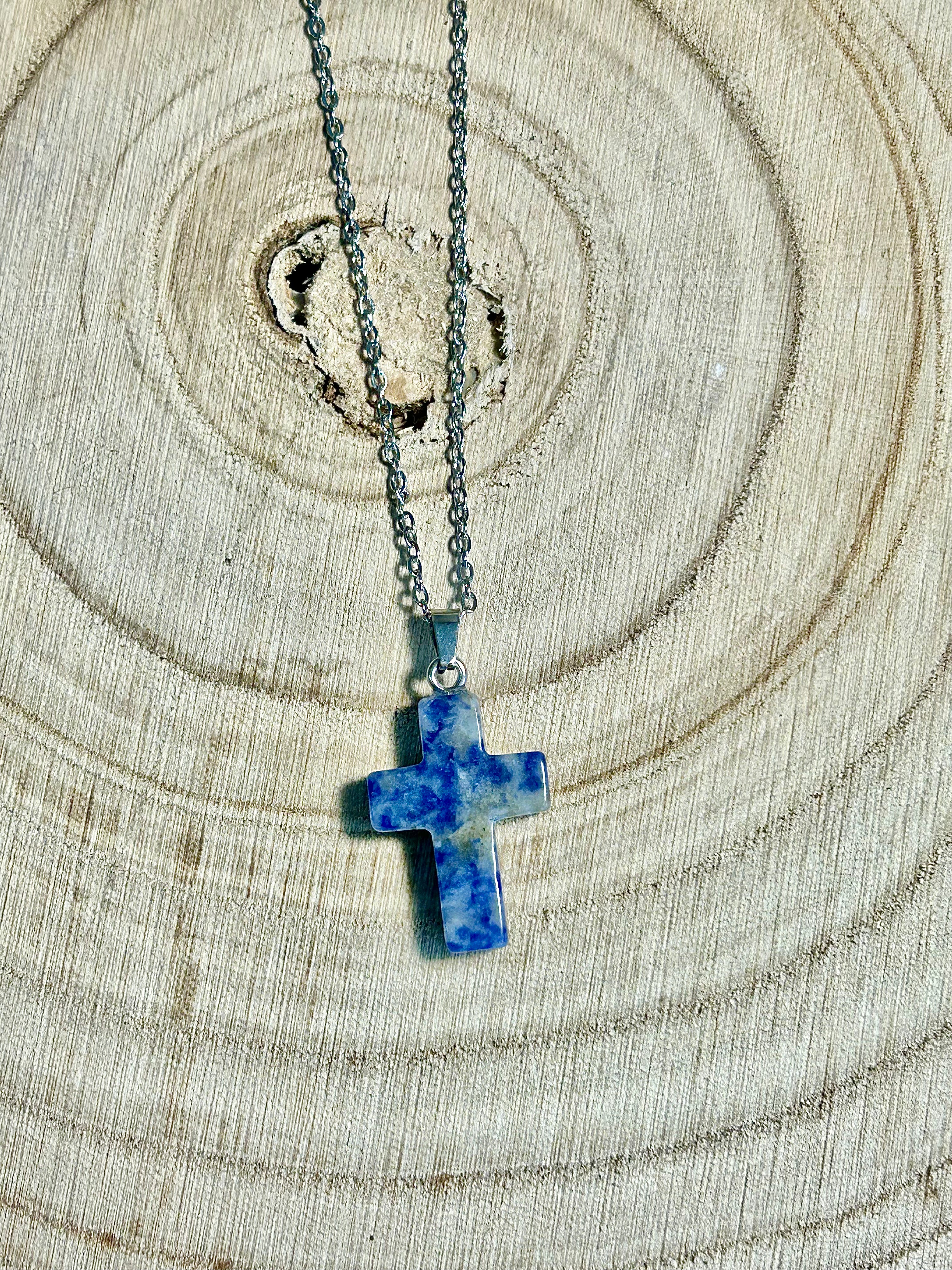 Ciondolo in diaspro blu
