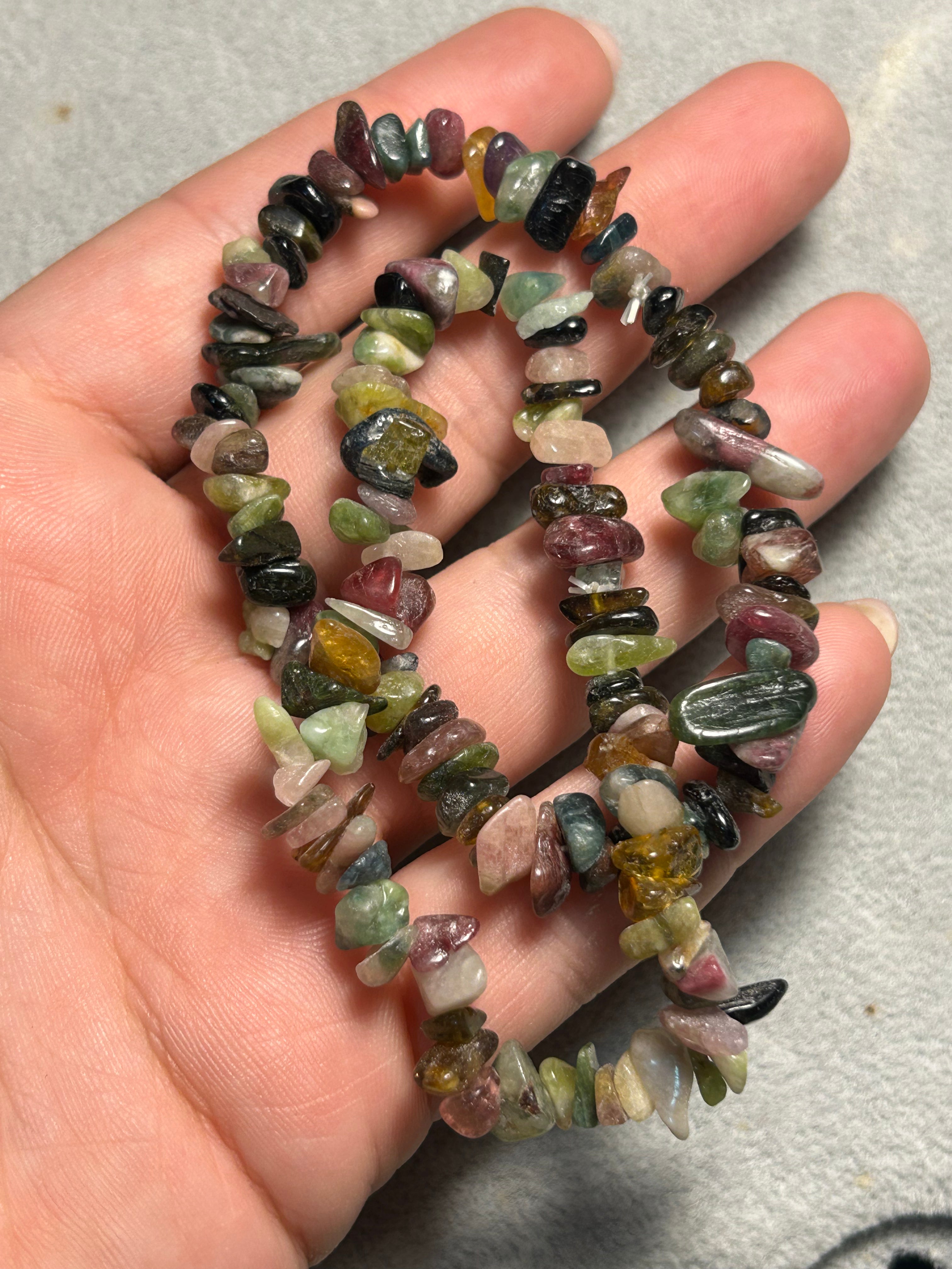 Bracciale in tormalina policroma